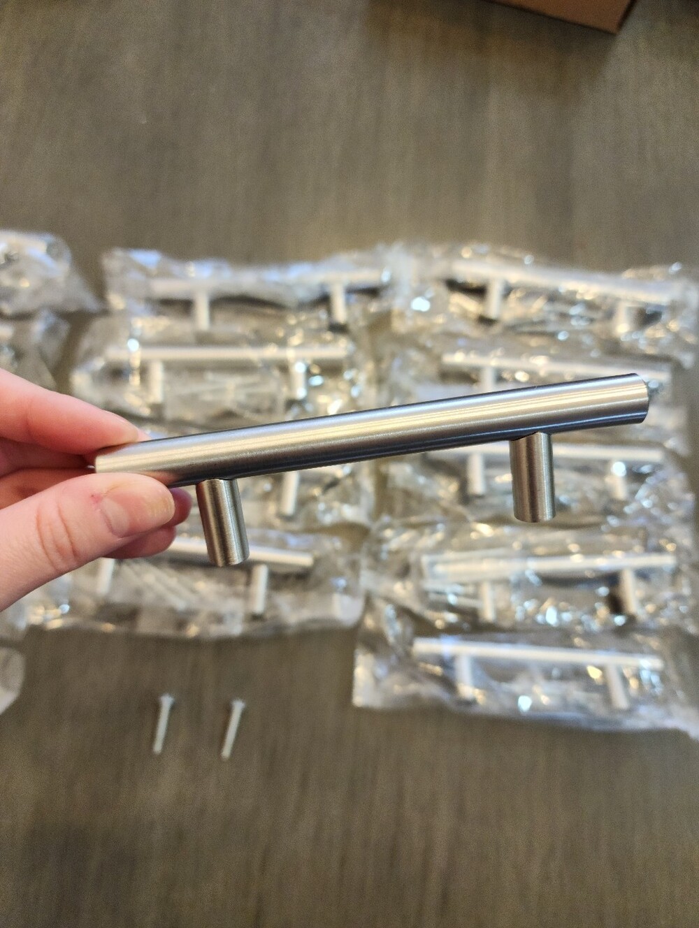 Brushed Nickel Stainless Steel Cabinet Hardware (26 pulls) - Picture 4 of 6